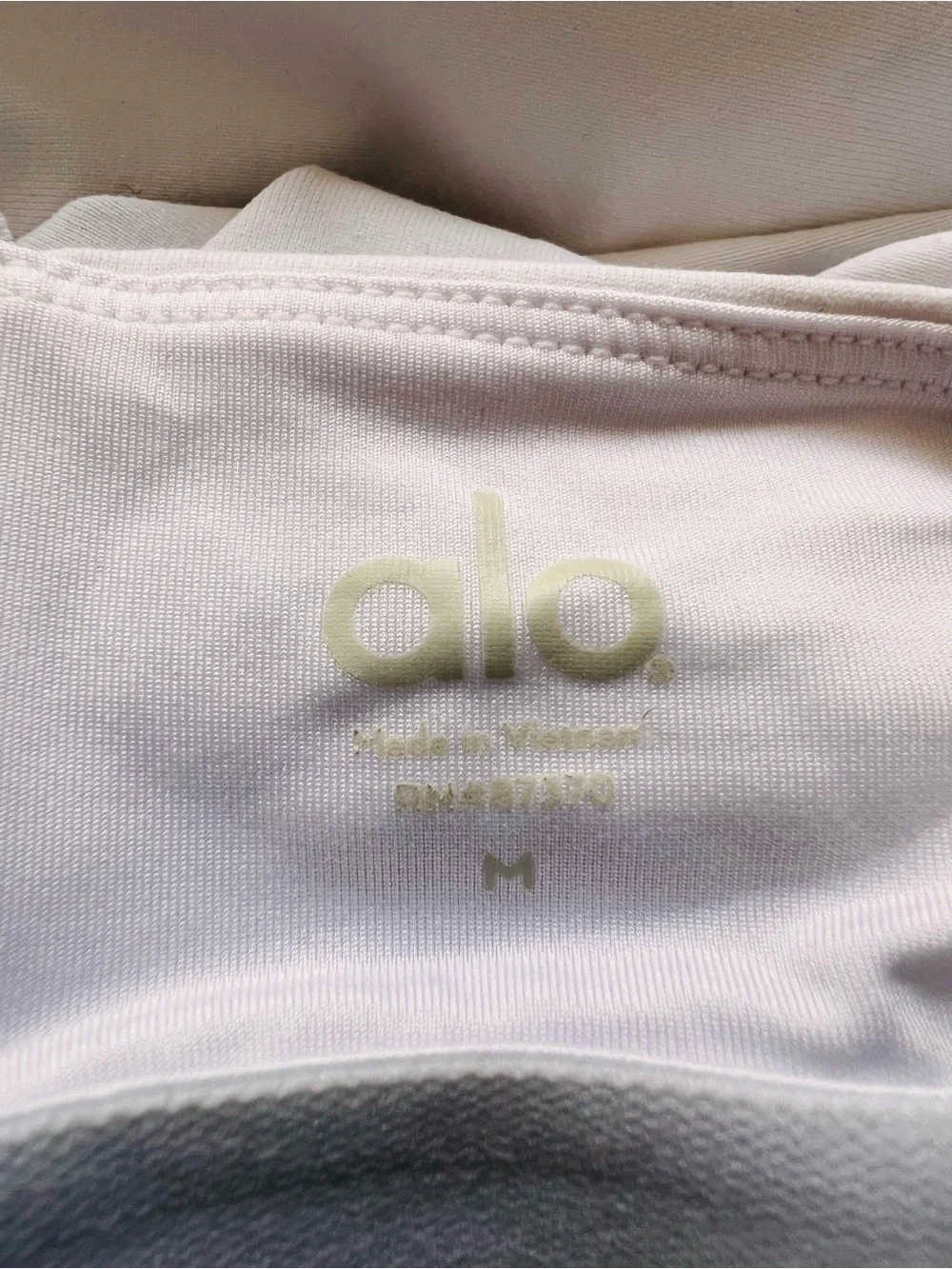 Alo Yoga Mesh Front Tank White Medium